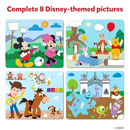 Skillmatics Paper Art Activity- Dot It Disney Edition, No Mess Sticker Art for Kids