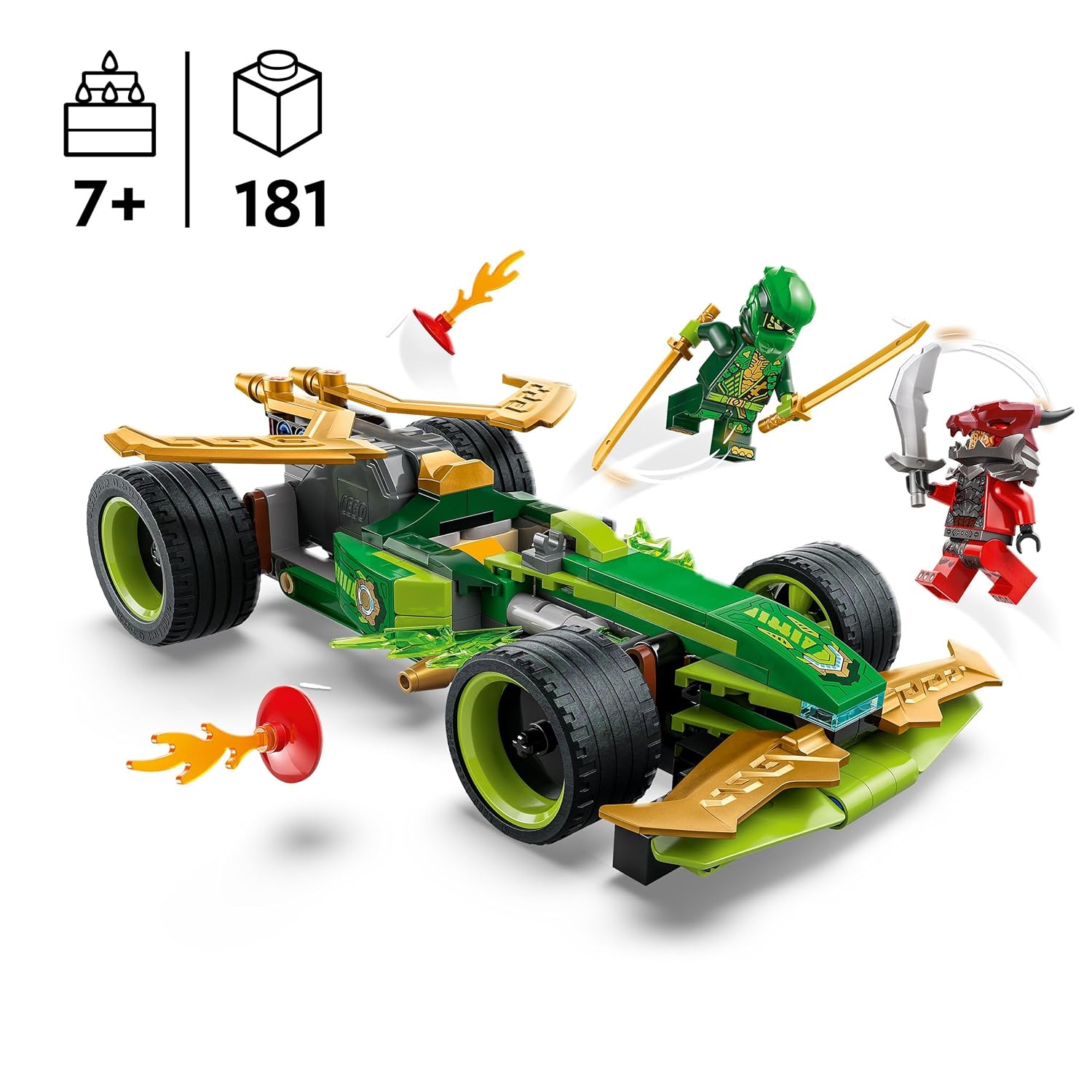 LEGO NINJAGO Lloyd’s Pull-Back Race Car Building Kit For Ages 7+