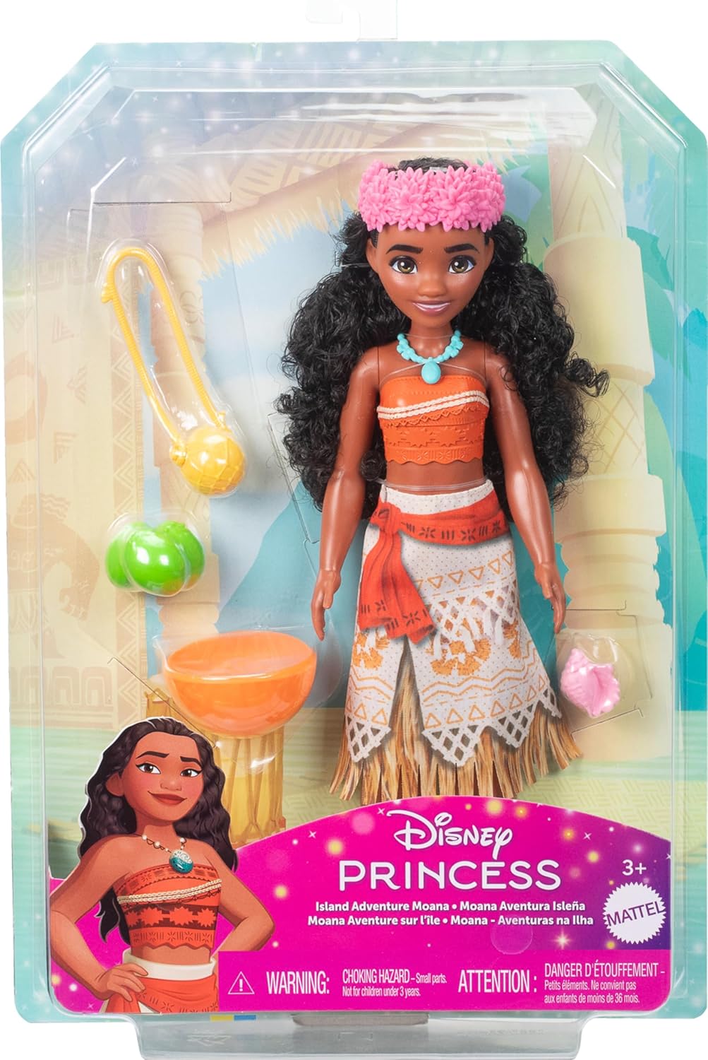 Disney Princess Moana’s Magical Island Adventure Doll for Kids Ages 3 Years & Up