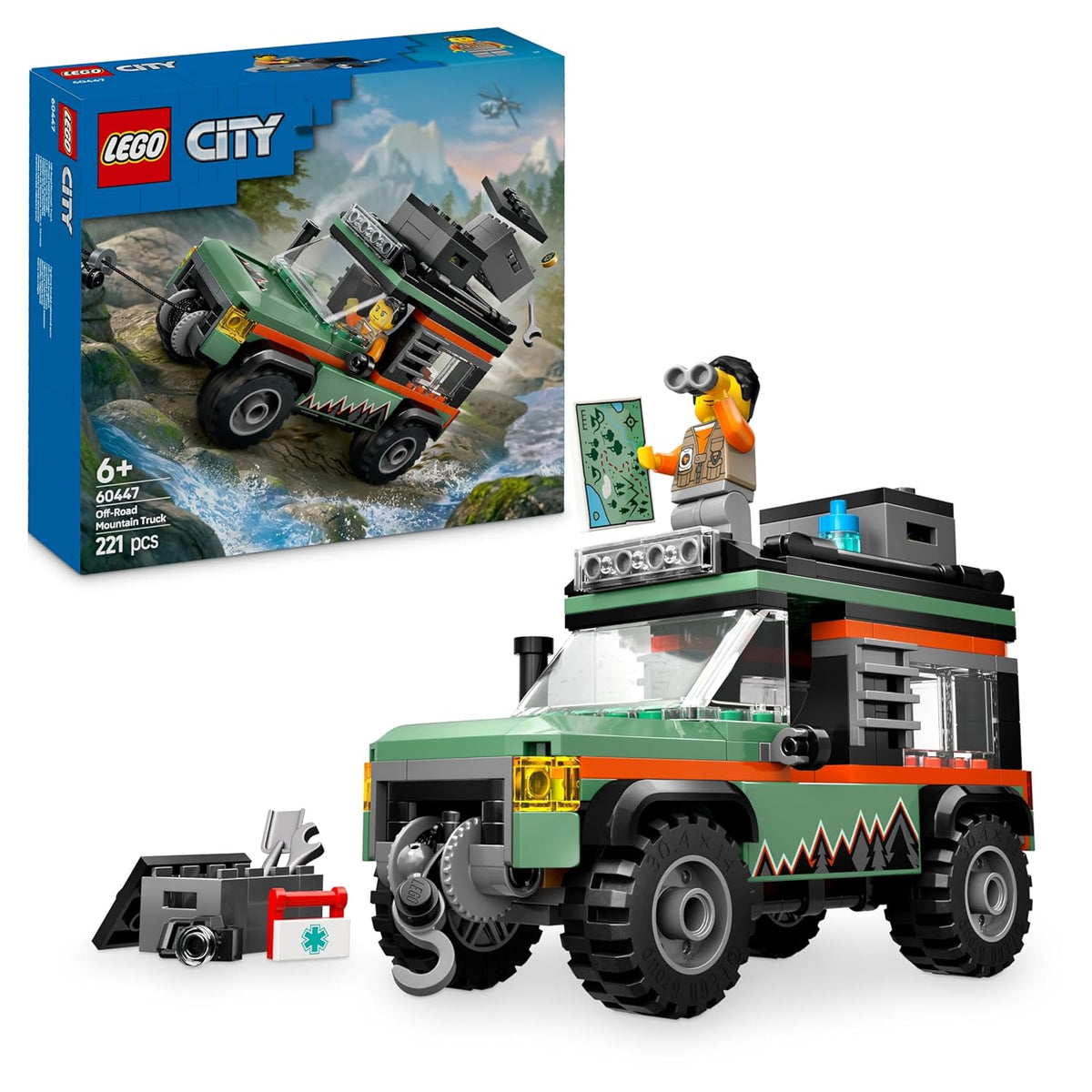 LEGO City Off-Road 4x4 Mountain Truck Adventure Building Kit For Ages 6+