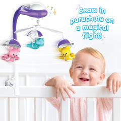 Funskool Giggles Bear Melody Crib Mobile for New Born Babies