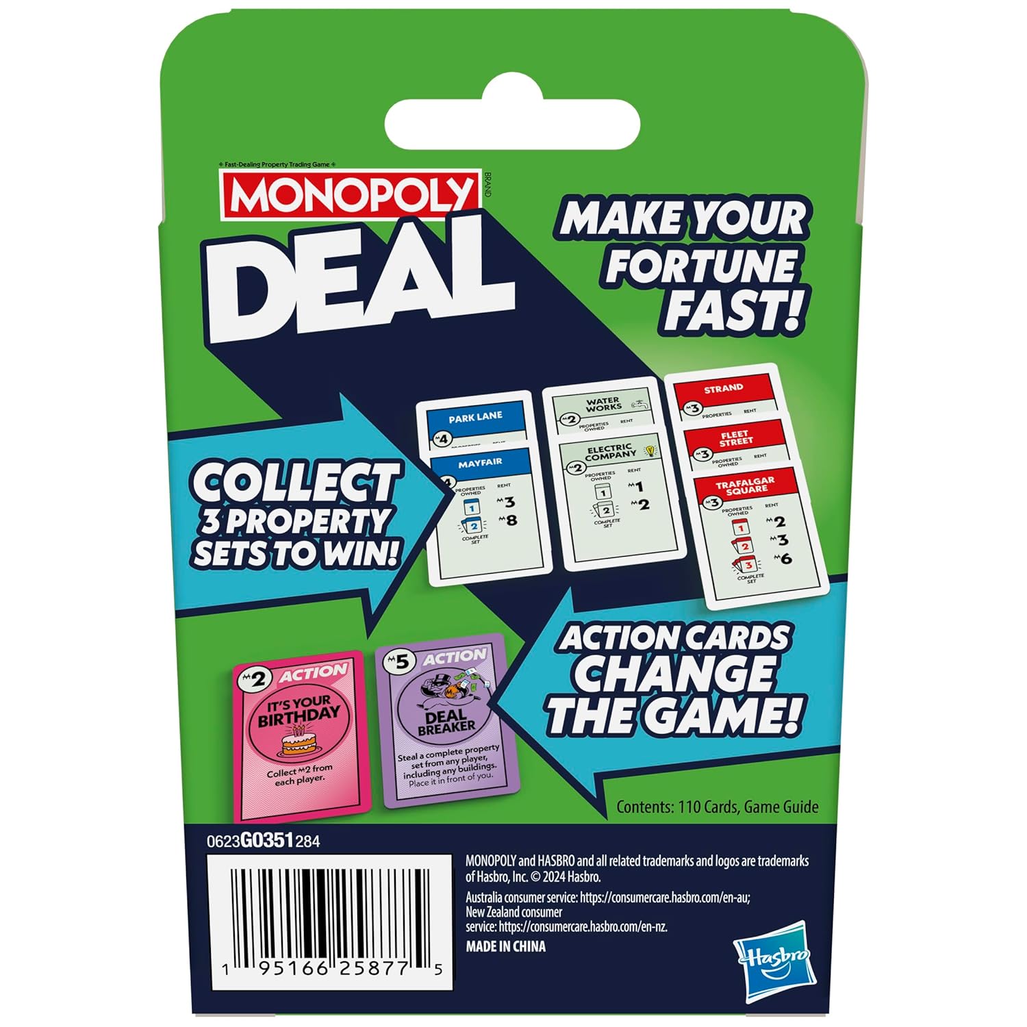 Monopoly Deal Card Game | Quick-Playing Card Game | Fun Games for Families and Kids | Ages 8 and Up