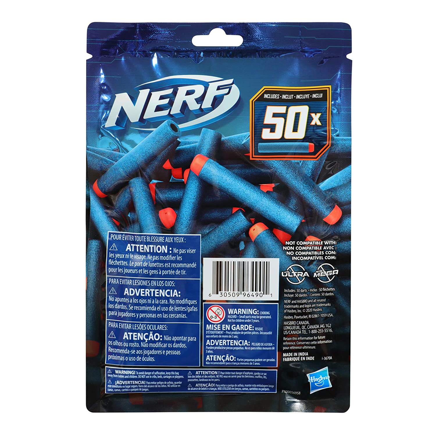 Nerf Elite 2.0 Slyshot Blaster, 2 Dart Storage, 3 Elite Darts