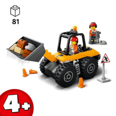 LEGO City Yellow Construction Wheel Loader Vehicle Building Kit For Ages 4+