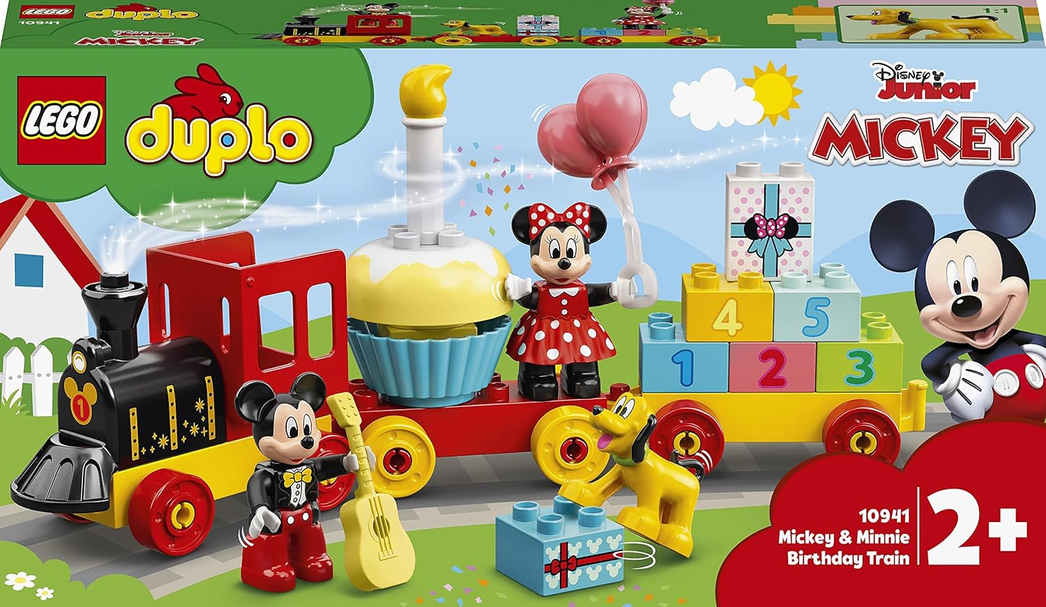 LEGO DUPLO Disney Mickey & Minnie Birthday Train Building Kit For Ages 2+