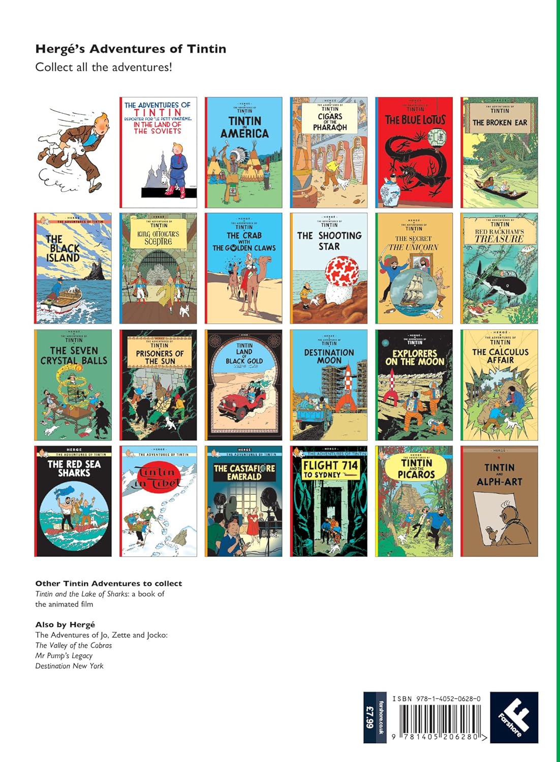 Tintin Explorers on the Moon Story Book for ages 7+