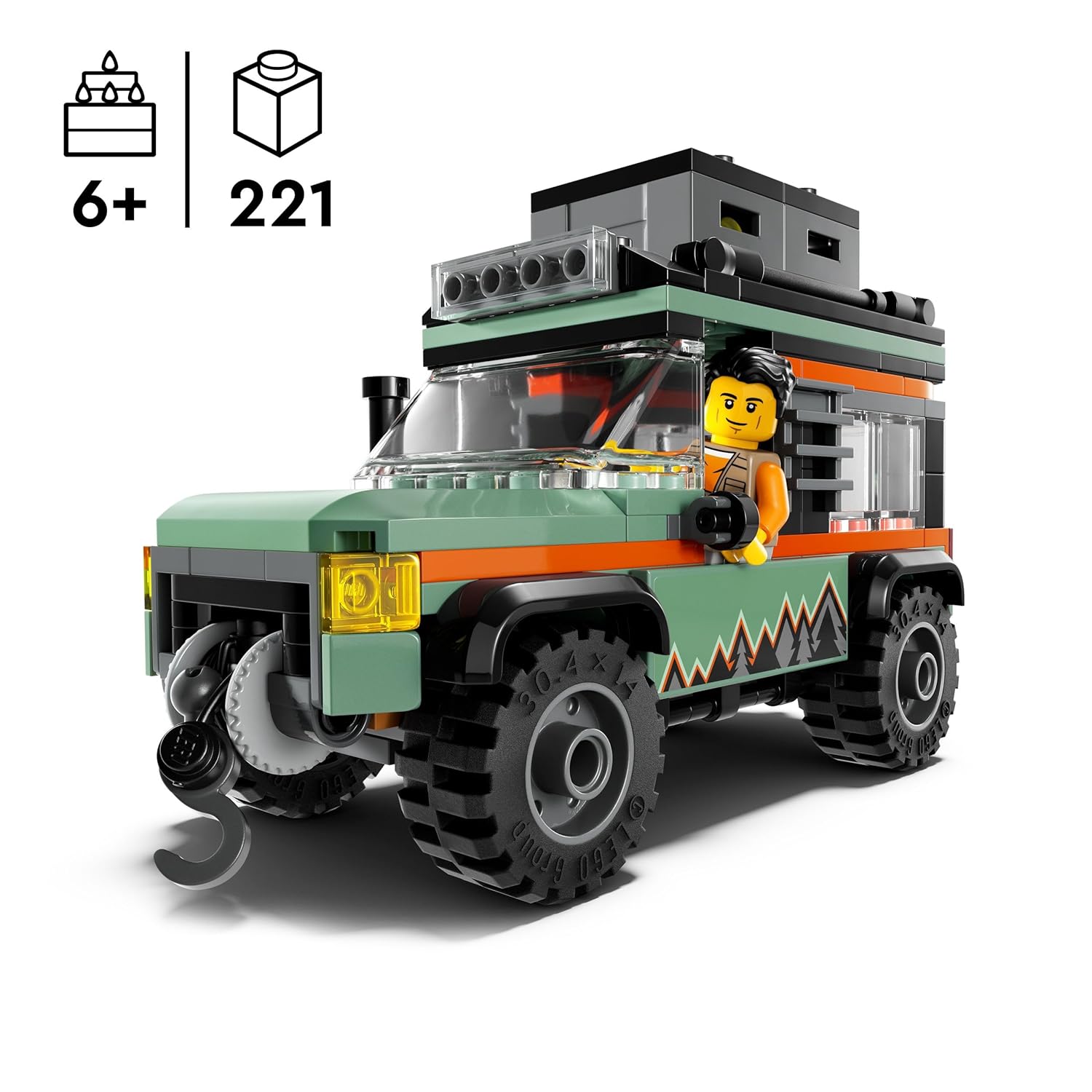 LEGO City Off-Road 4x4 Mountain Truck Adventure Building Kit For Ages 6+