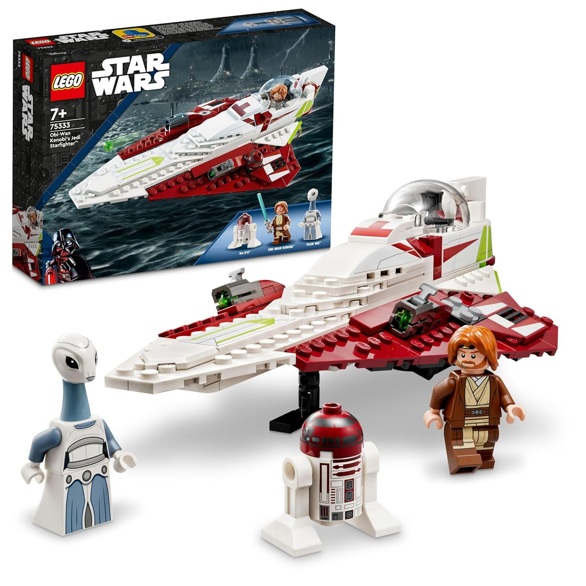 LEGO Star Wars OBI-Wan Kenobi’s Jedi Starfighter Building Kit For Ages 7+