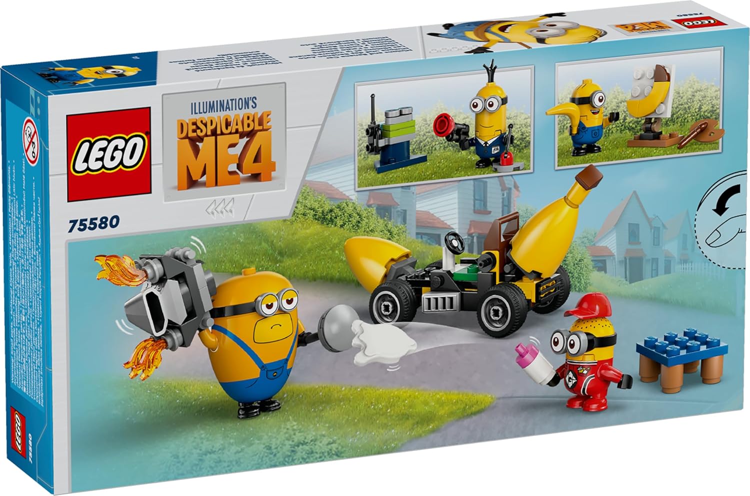 LEGO Despicable Me 4 Minions and Banana Car Toy Set for Ages 6+