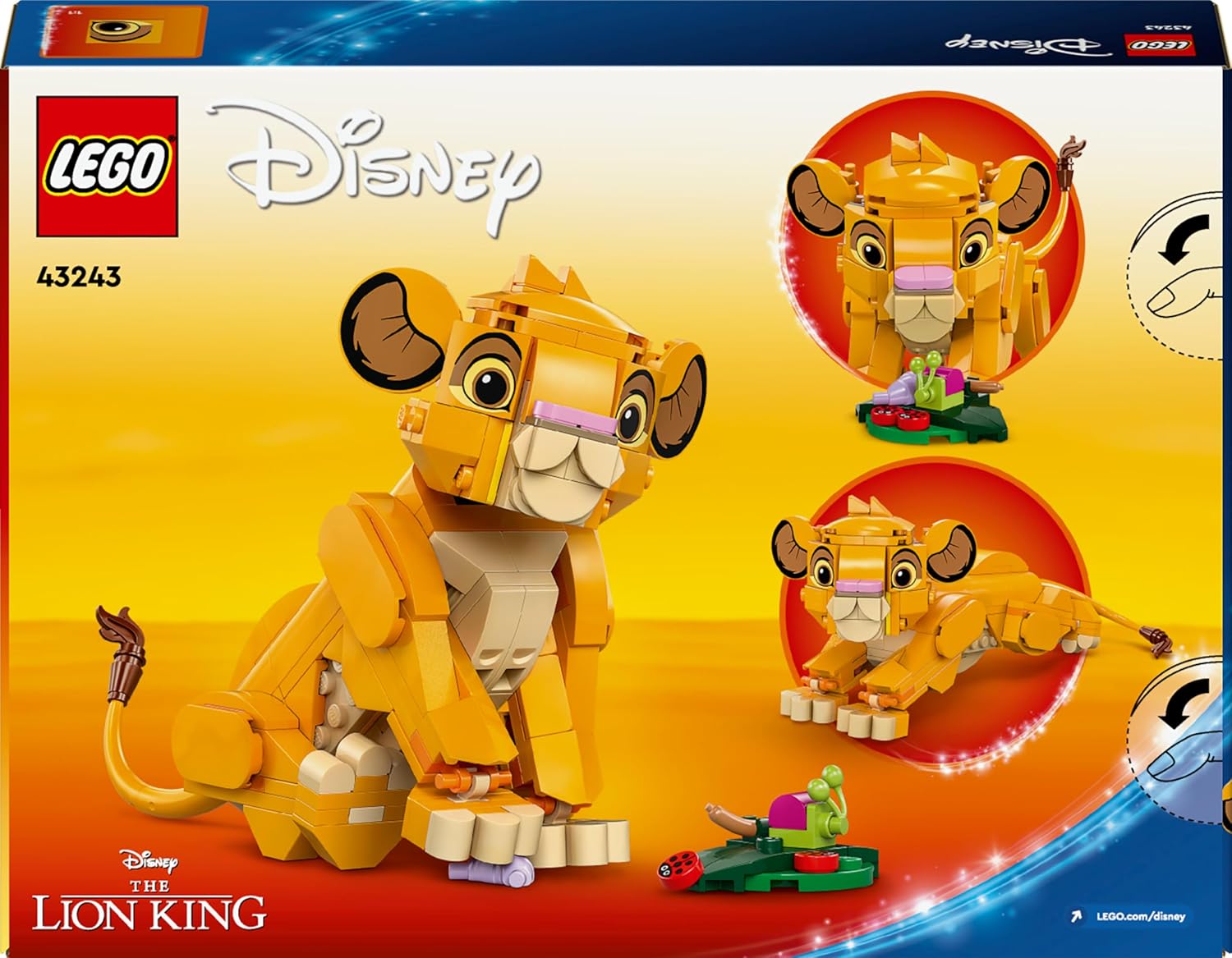 LEGO Disney Simba The Lion King Cub Building Kit For Ages 6+