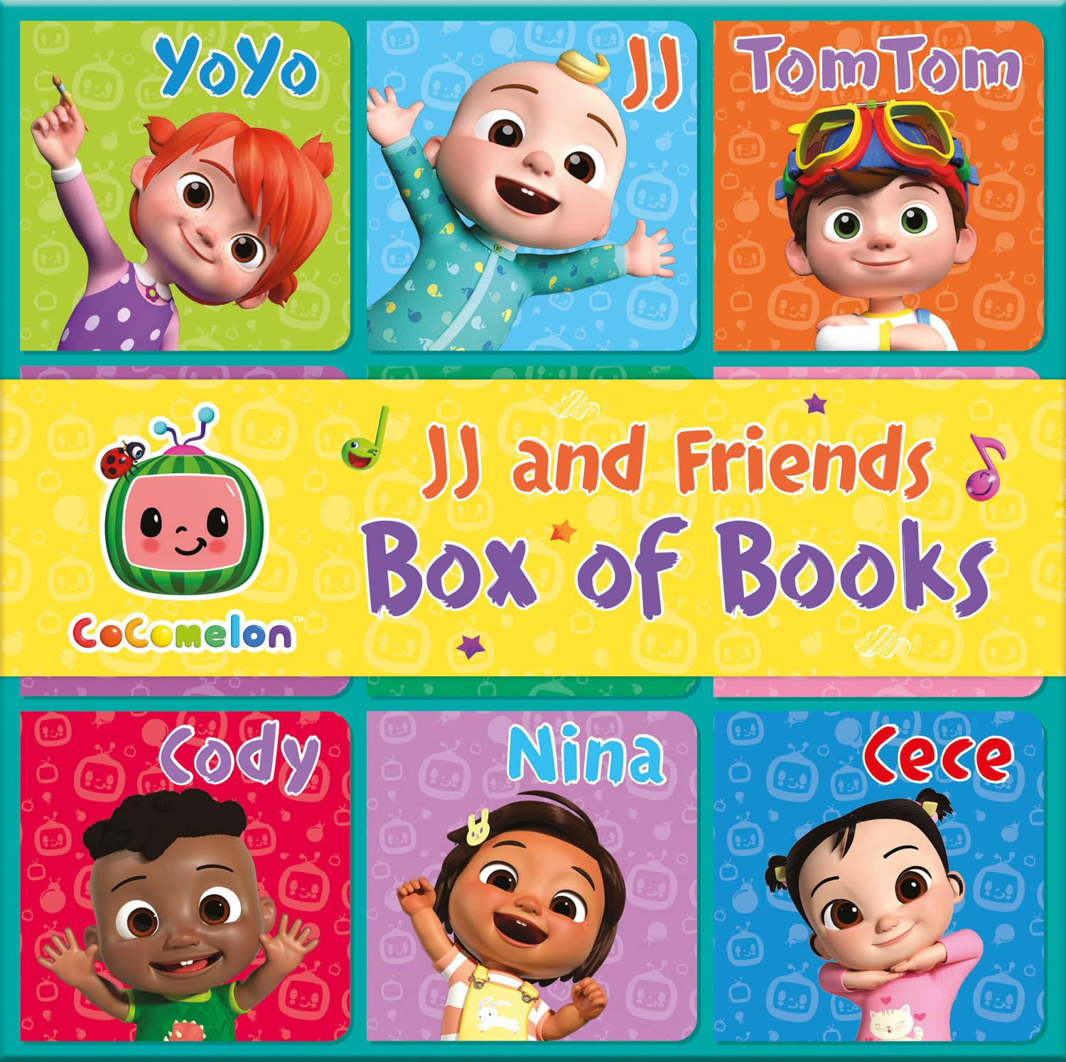 CoComelon JJ & Friends Box Of 9 Books early-learner for Ages 18 months Above