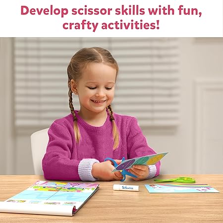 Skillmatics Art & Craft Kit - Snip, Snip Unicorns & Princesses Book, Practice Scissor Skills with 25 DIY Activities