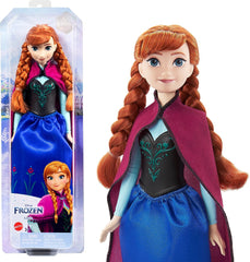 Disney Frozen 2023 Anna Posable Fashion Doll with Signature Clothing and Accessories Inspired Frozen Movie for Ages 3+ (HLW49)