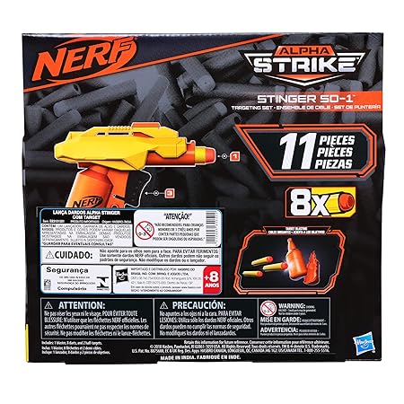 Nerf Alpha Strike Set Stinger Sd-1 Toy Blaster with Targeting Set For Ages 8+