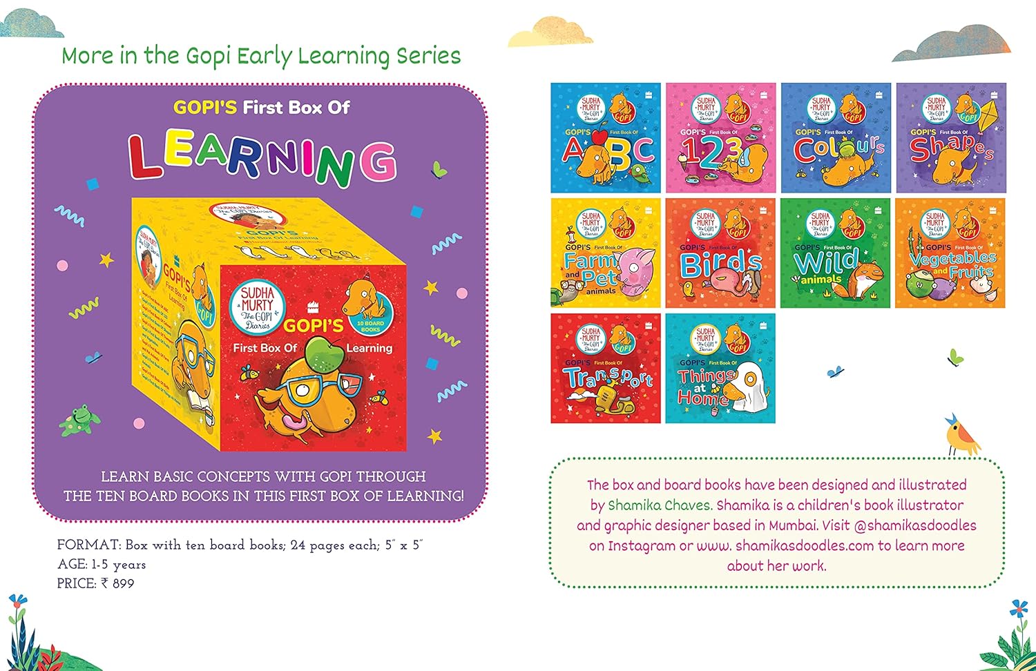 Sudha Murty Learn Patterns And Pencil Control With Gopi for ages 2+