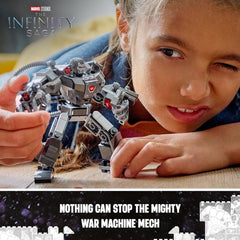 LEGO Marvel War Machine Mech Armor Building Kit for Ages 6+