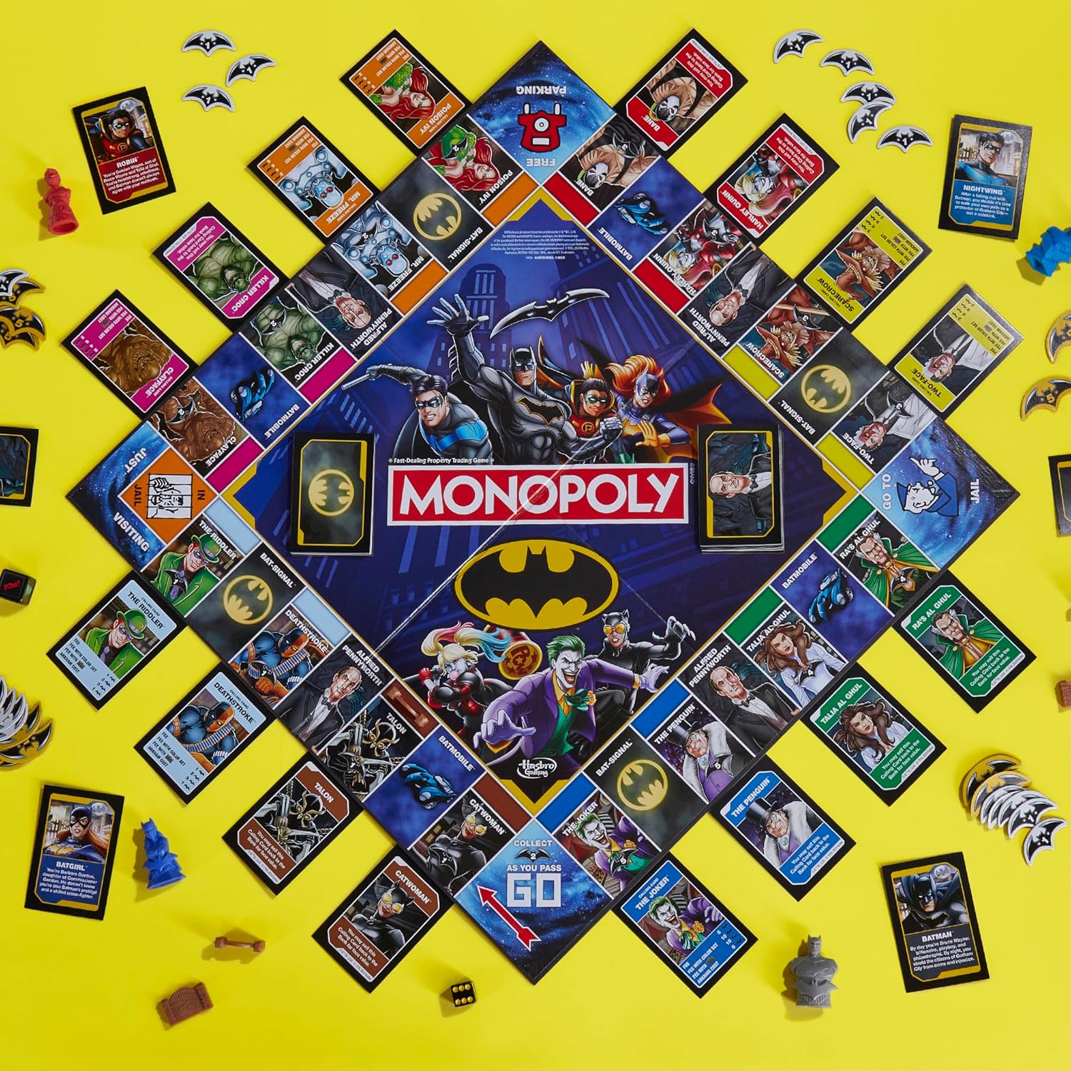 Monopoly Batman Edition Board Game | Monopoly Game for Batman Fans | Ages 8 and Up