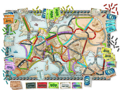 Amodee Ticket To Ride Europe 2-4 Person Strategy Board Game For Teenagers & Adults Ages 14+ By Days of Wonder