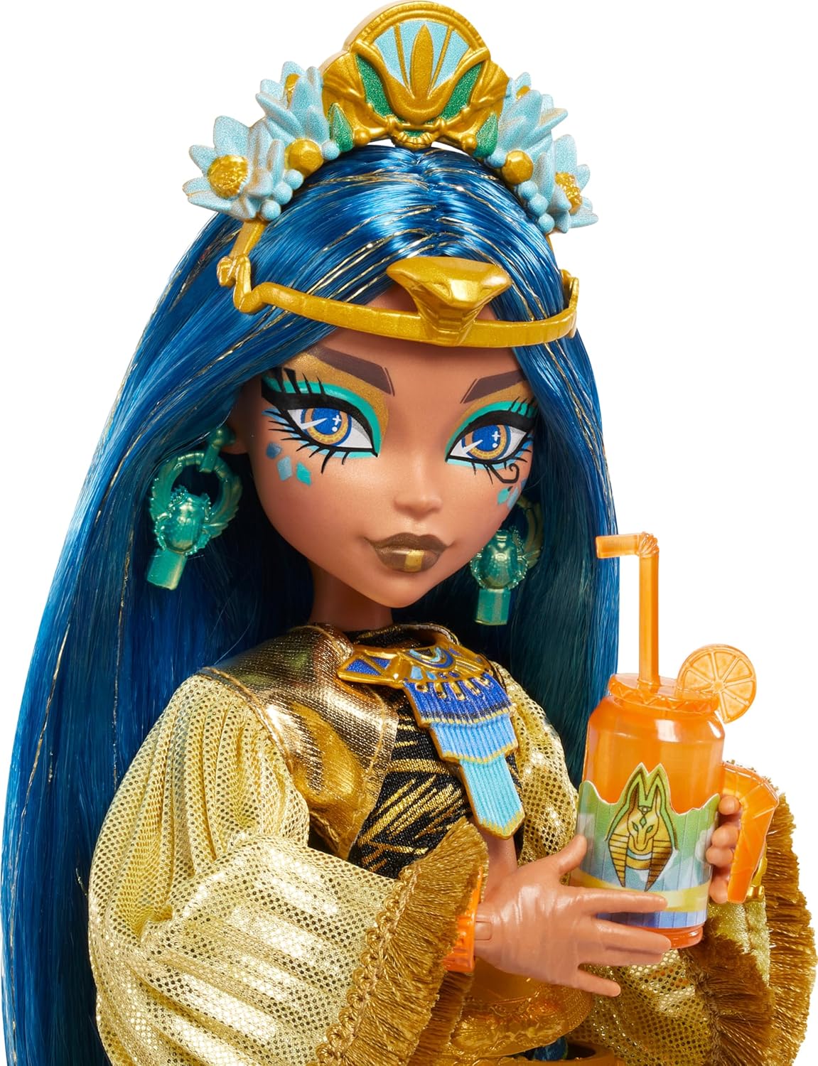 Monster High Cleo De Nile Doll with Glam Monster Fest Outfit and Festival Themed for Kids 8-15 Years