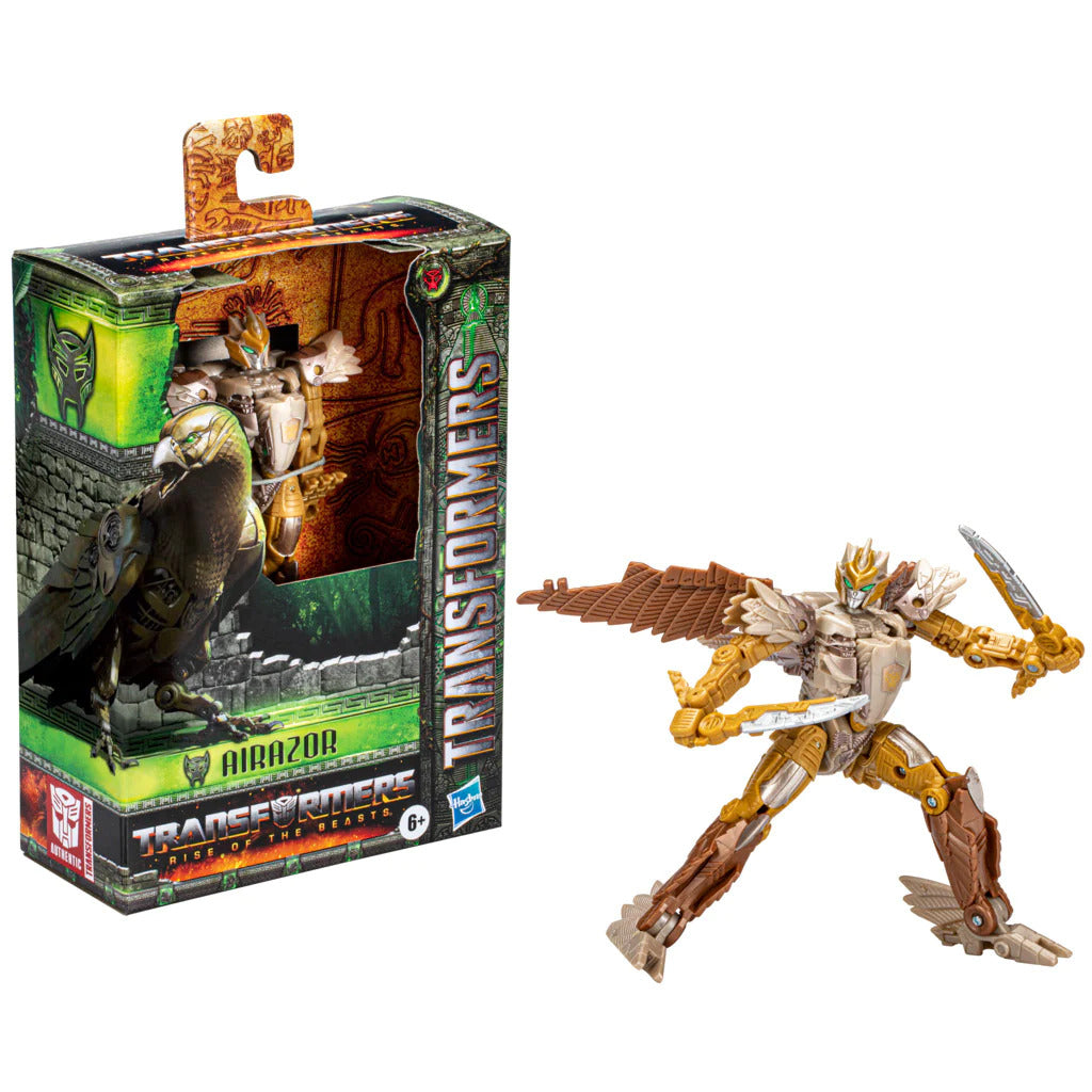 Transformers Rise of The Beasts Movie 5-Inch Deluxe Class Airazor Converting Action Figure for Ages 6 Years and Up