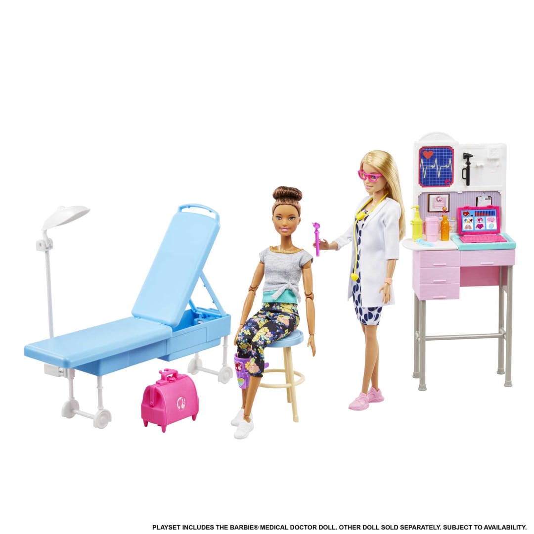 Buy Barbie Medical Doctor Doll with Doctor Accessories & Playset for ...