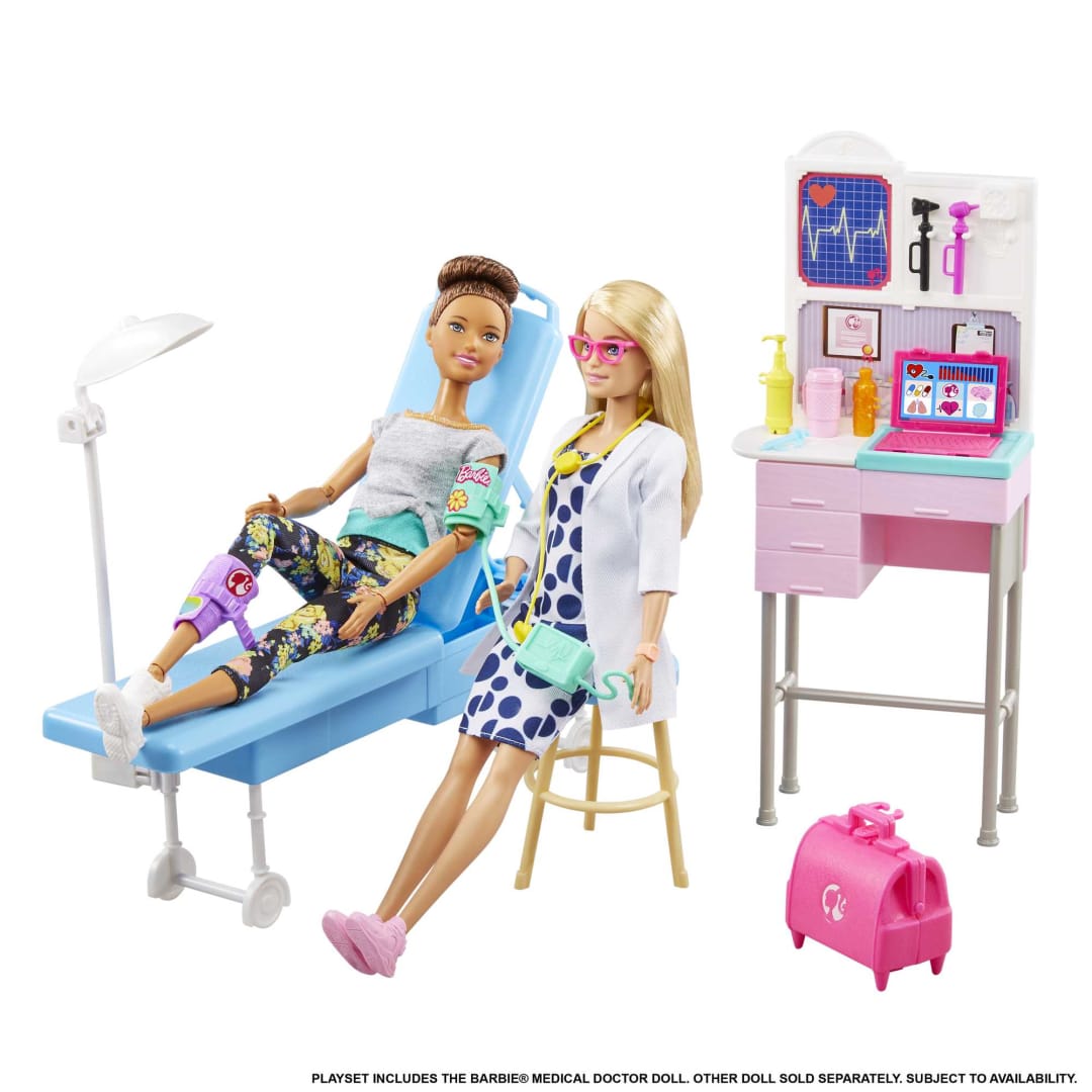 Buy Barbie Medical Doctor Doll with Doctor Accessories Playset