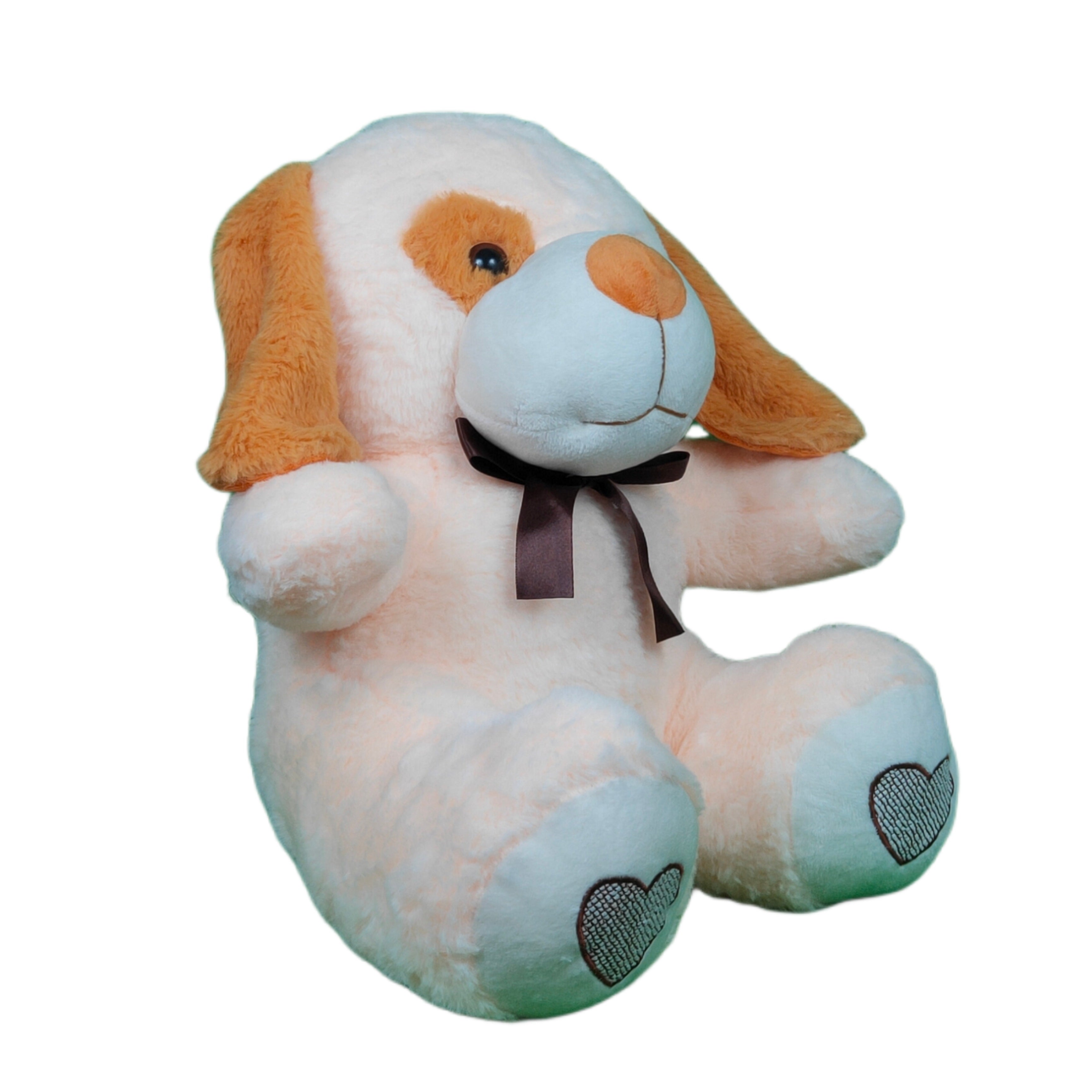 Play Hour Charlie The Dog Plush Soft with Long Yellow Ears Toy for Ages 3 Years and Up - 45cm