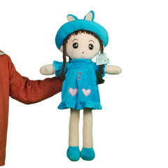 Play Hour Eva Rag Doll Plush Soft Toy Wearing Blue Frock for Ages 3 Years and Up, 75cm