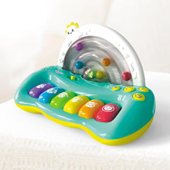 Funskool Giggles Jumpin Melody Keyboard, 6 multi-coloured keys, Colourful balls pop in semi-circle track for 18 months old Kids