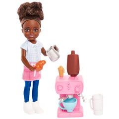 Barbie Chelsea Doll and Accessories Barista Set for Kids Ages 3+