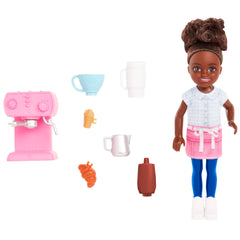 Barbie Chelsea Doll and Accessories Barista Set for Kids Ages 3+