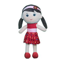 Play Hour Molly Rag Doll Plush Soft Toy Wearing Red Dress for Ages 3 Years and Up, 50cm