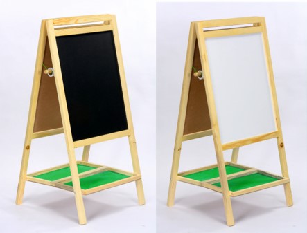 Simarr 3 in 1 Standing Black Board For Kids Ages 5 Years and Up