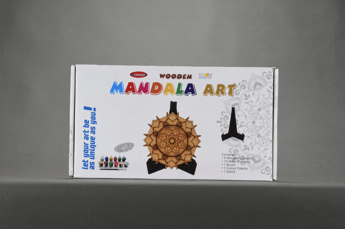 Simarr Wooden Mandala Art For Kids Ages 3 Years and Up