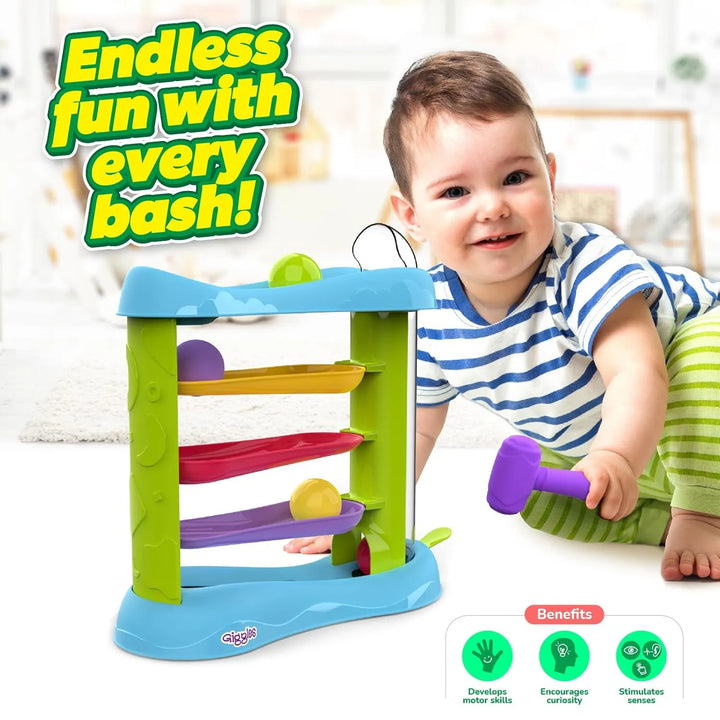 Funskool Giggles Bash & Pop Slide Tower For Ages 2+