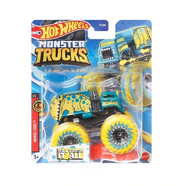 Hot Wheels 1:64 Scale Will Trash It All Monster Truck for Ages 3+ (HNW20)