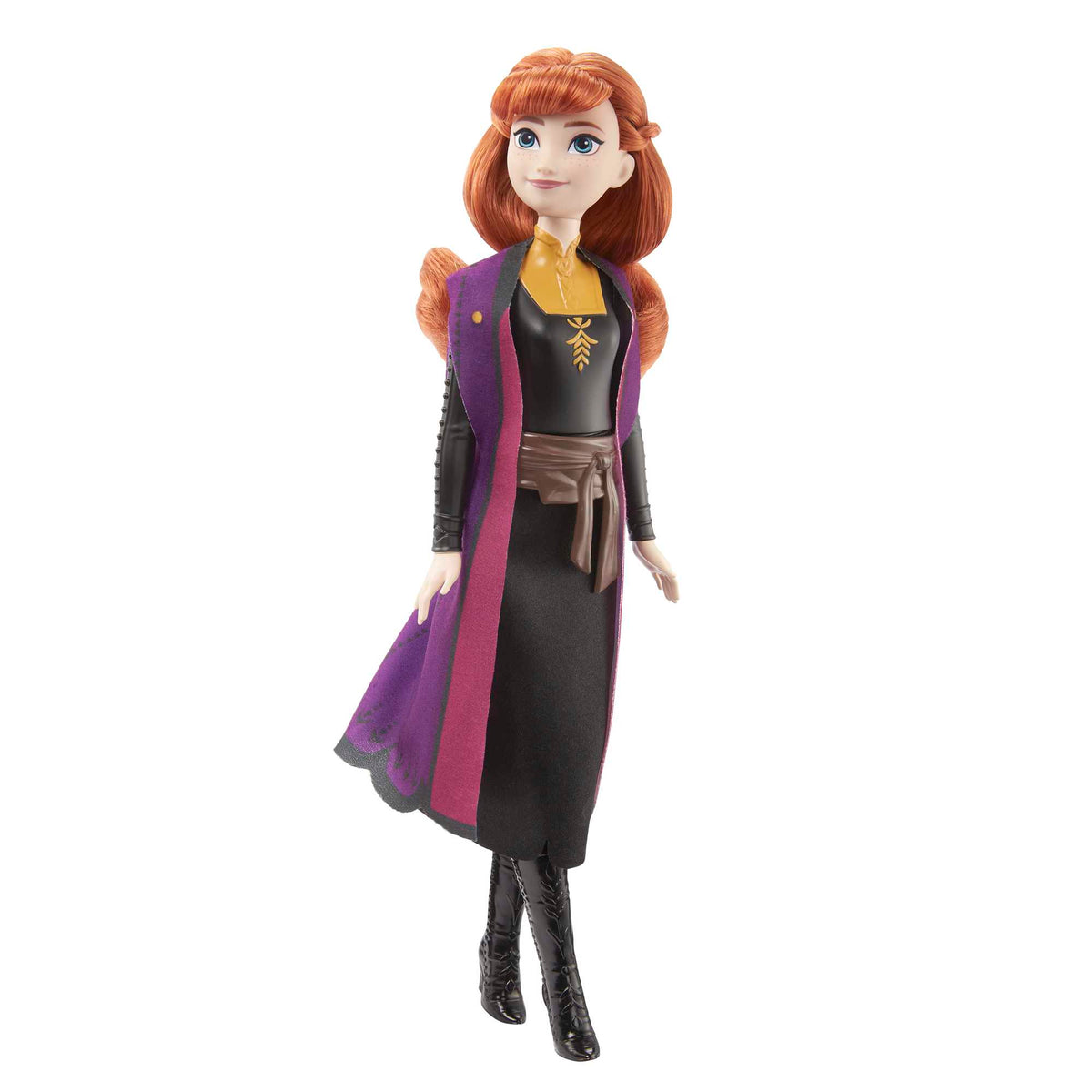 Disney Frozen 2023 Anna Posable Fashion Doll with Signature Clothing and Accessories Inspired Frozen 2 Movie for Ages 3+ (HLW50)