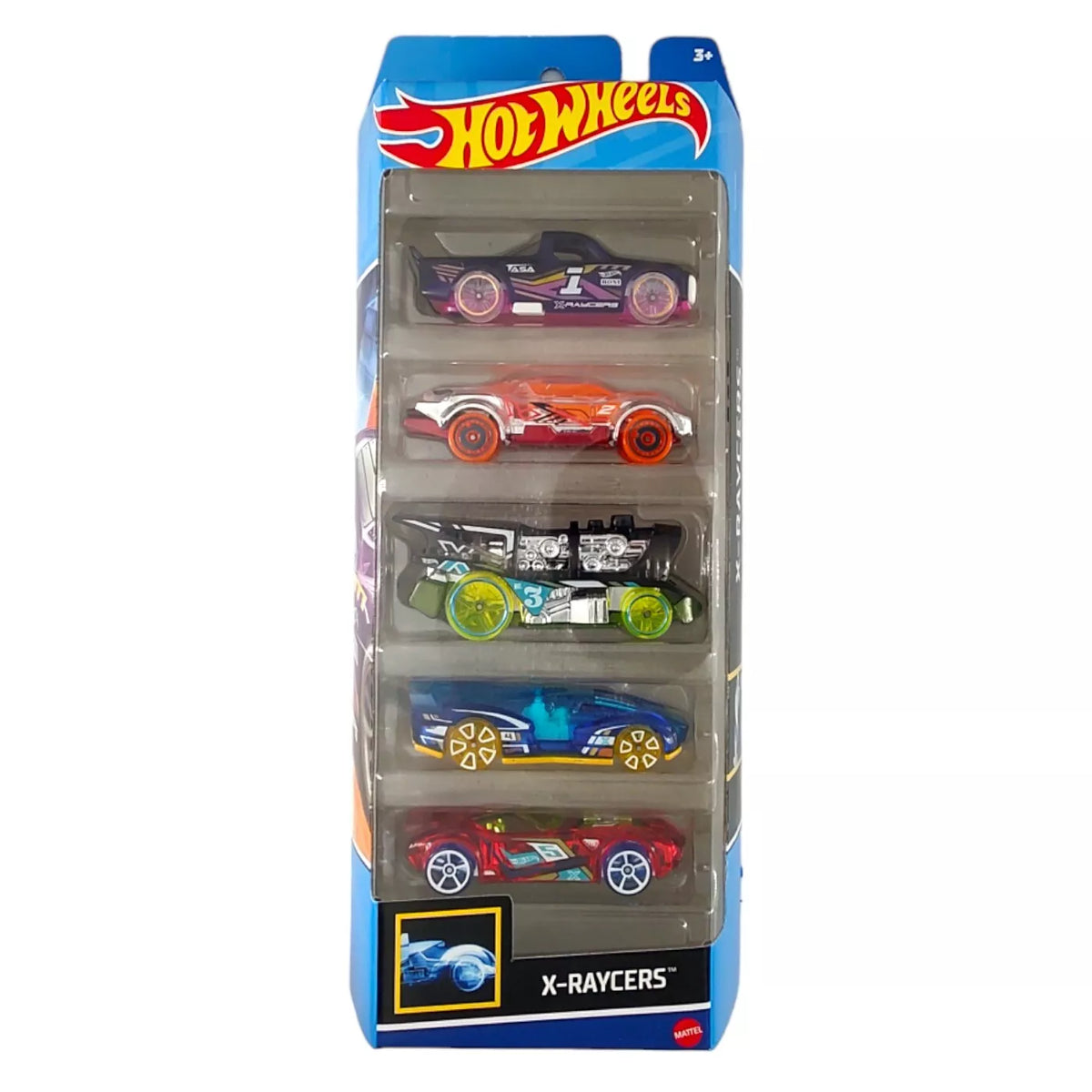 Hot Wheels 5 Car Gift Pack - X-Raycers 2024 Pack Of 5 For Kids & Collectors