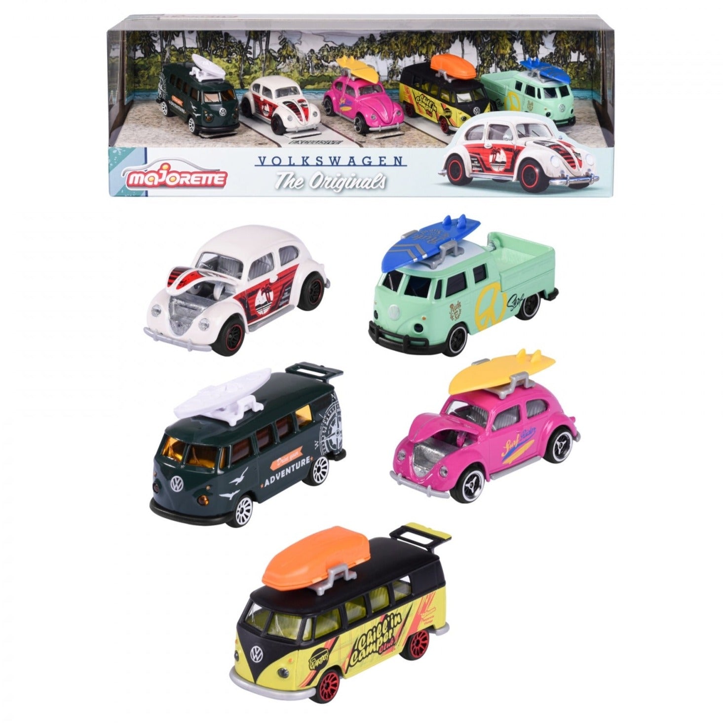 Buy Majorette Volkswagen The Originals Series 5 Car Gift Set For Kids ...