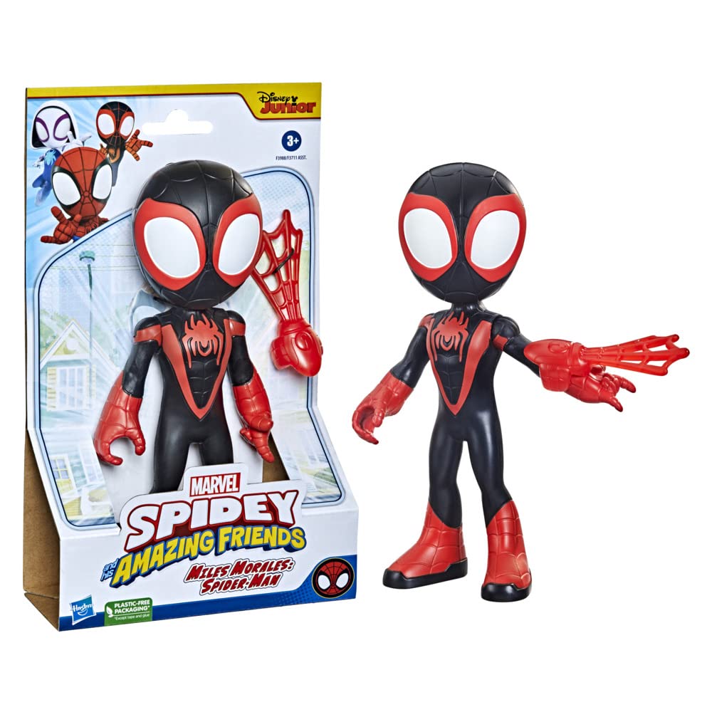 Buy Marvel Spidey and His Amazing Friends Supersized 9-Inch Miles Morales  Action Figure for Kids Ages 3 and Up Online at Best Price in India –  FunCorp India