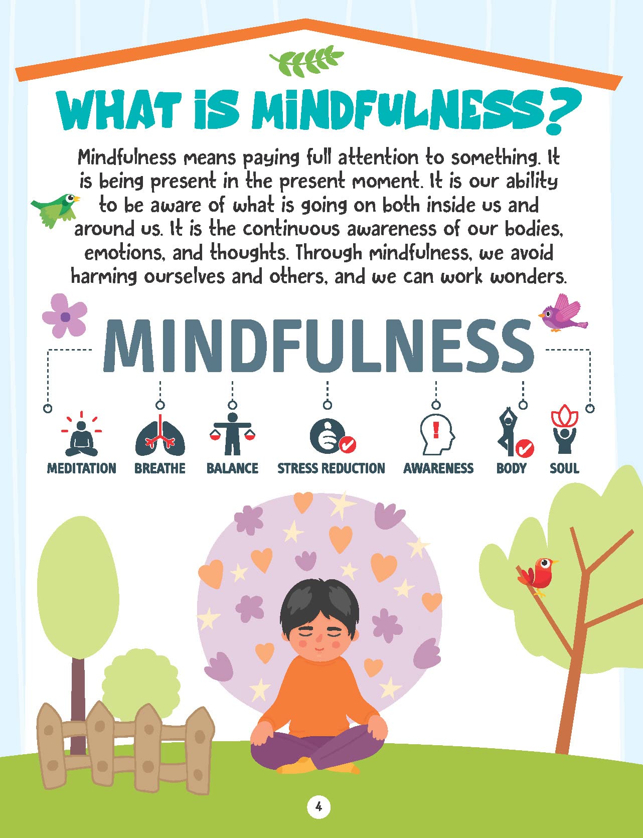 Dreamland Mindfulness - Finding Happiness Series - An Interactive & Activity Book For Kids (English)