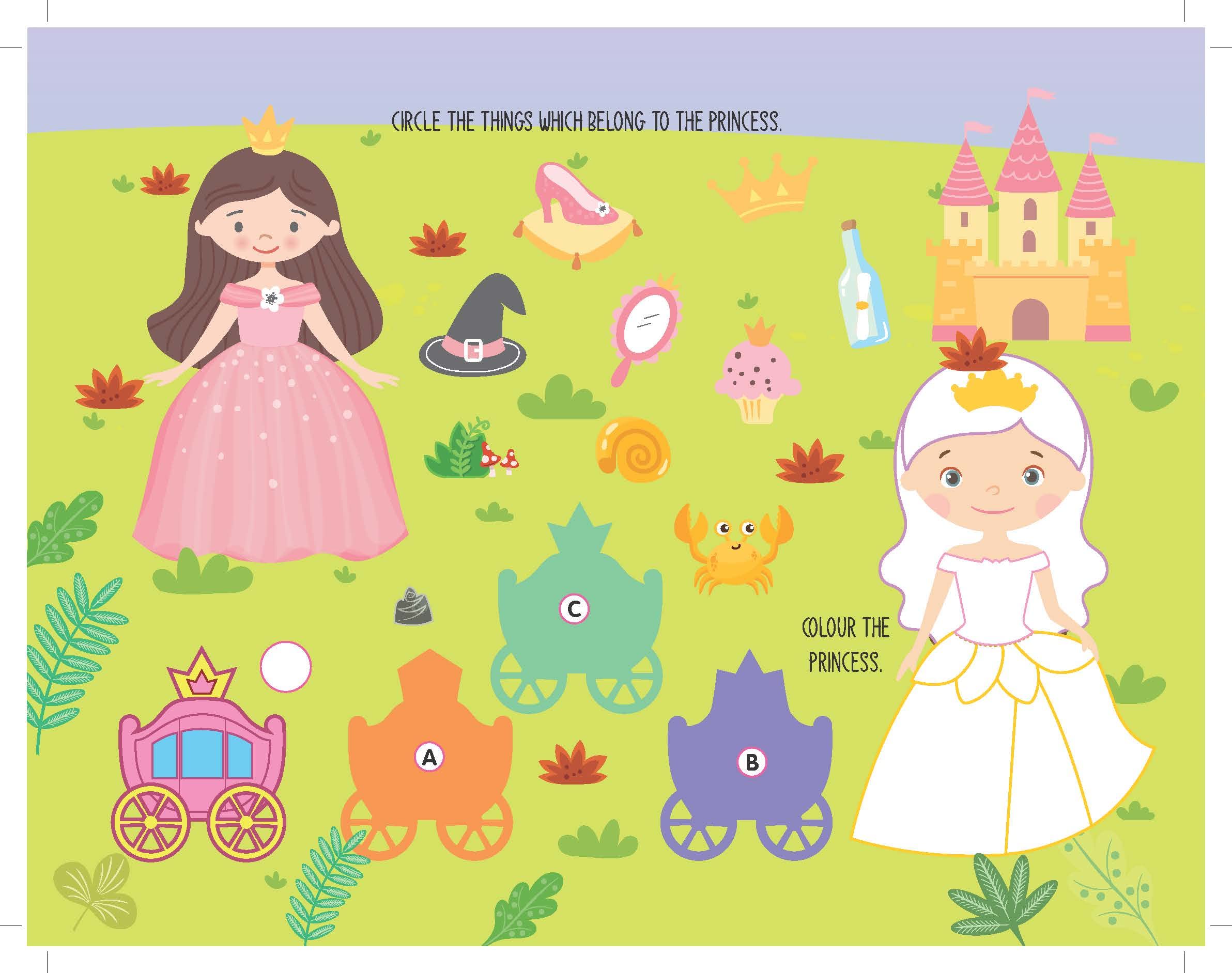 Dreamland Fun with Princess - An Activity & Colouring Book for Kids Ages 3+