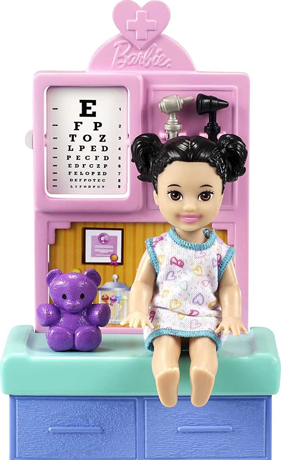 Barbie pediatrician outlet doll & playset