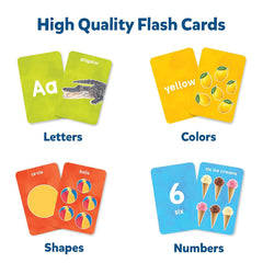 Skillmatics Letters, Numbers, Shapes & Colors - 3 in 1 Educational Flash Cards for Ages 2+ - FunCorp India