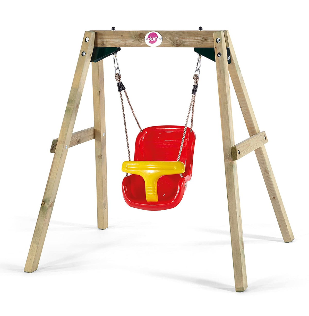 Plum Wooden Baby Swing Set For Kids Ages 1-6 Years