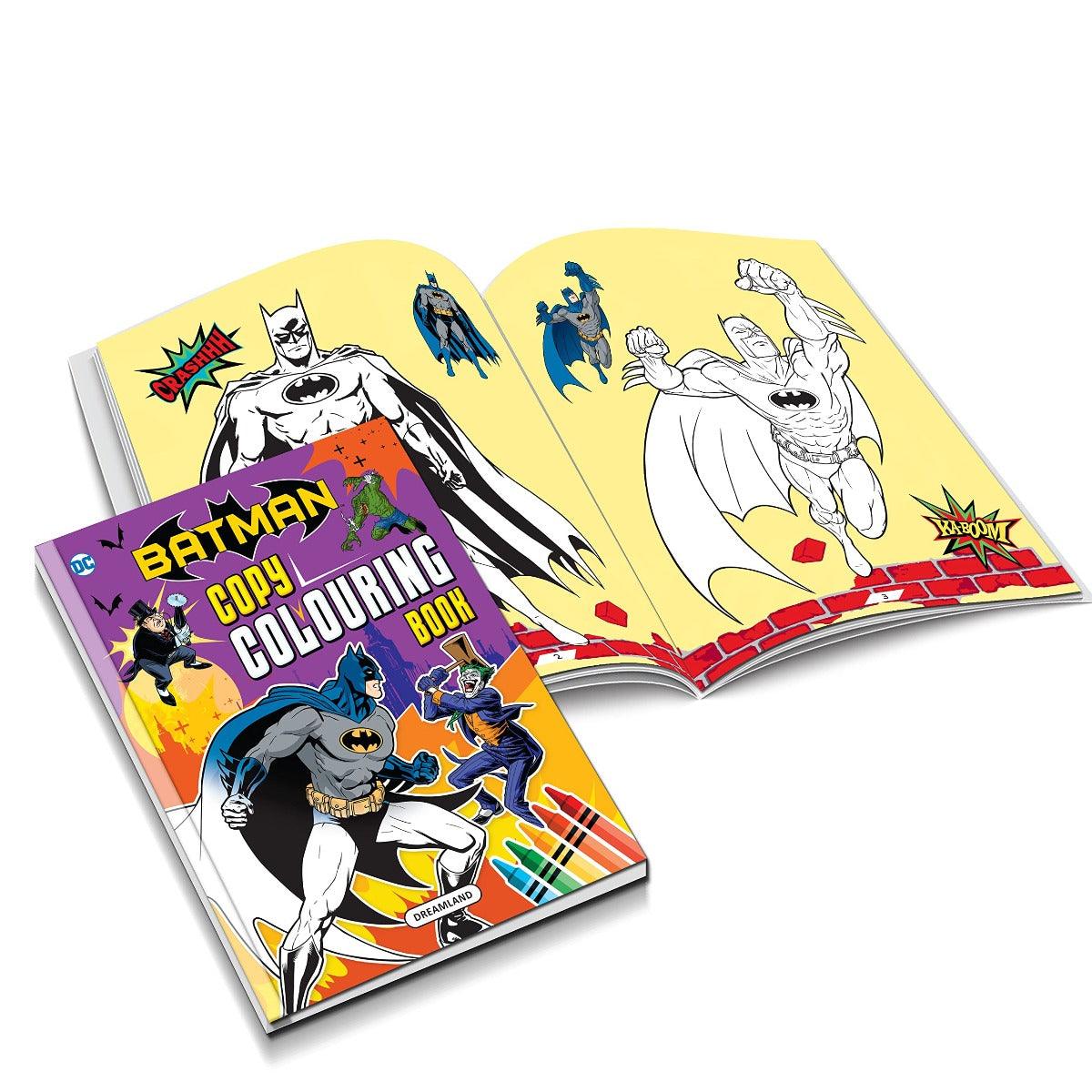 Dreamland Batman Copy Colouring and Activity Books Pack - A Drawing Painting & Colouring Book For Kids - Pack of 5 Books(English)