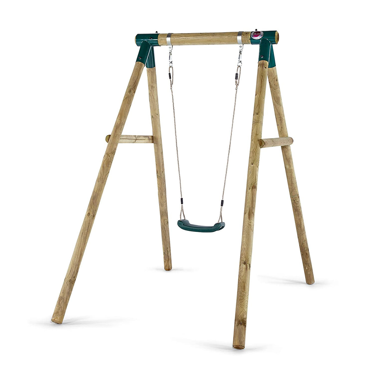 Plum Bush Baby Wooden Garden Swing Set For Kids Ages 3-12 Years