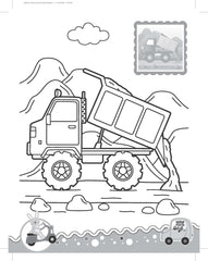 Dreamland Vehicles - It's Colour time with Stickers - An Activity Book For Kids Ages 3+