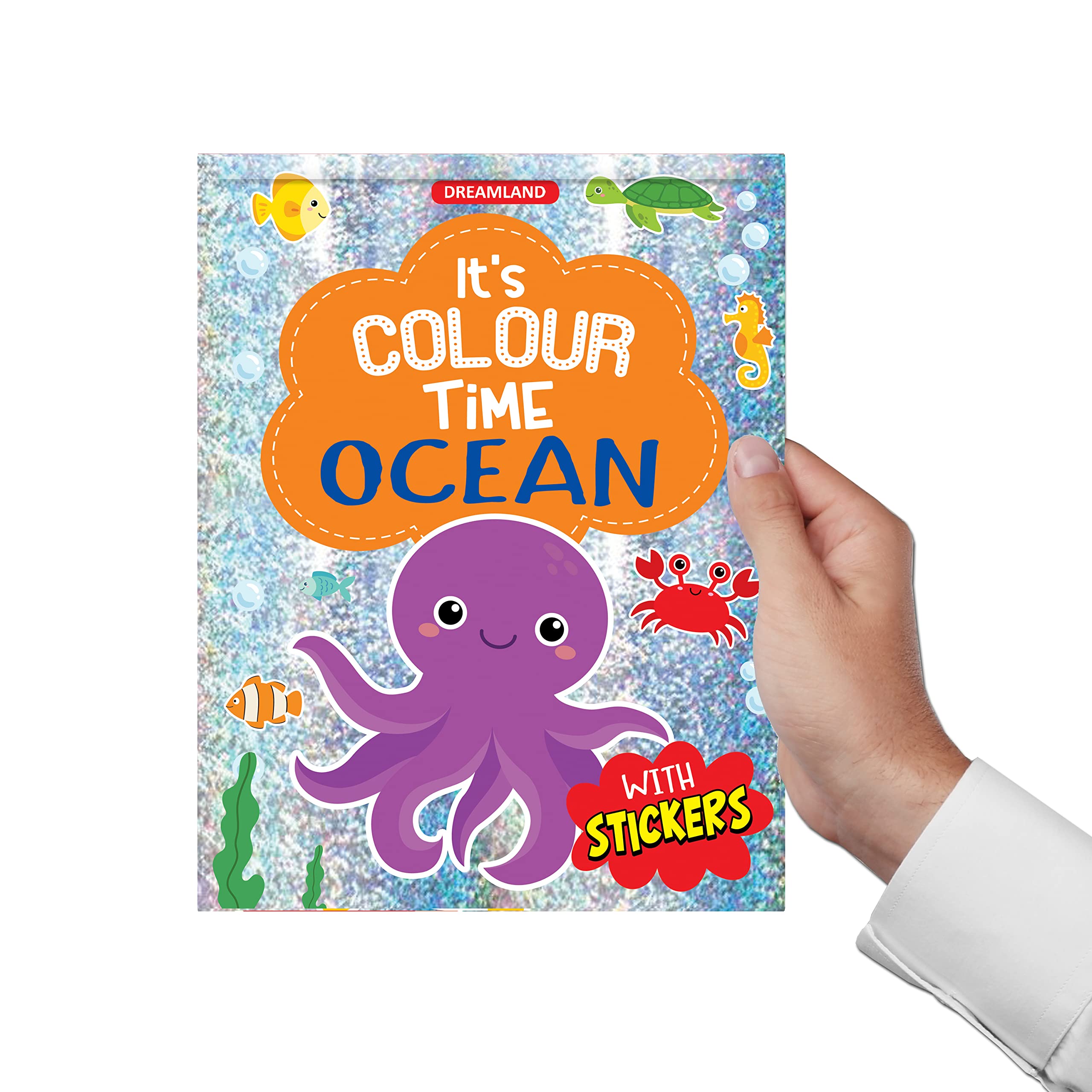 Dreamland Ocean - It's Colour time with Stickers - An Activity Book For Kids Ages 3+