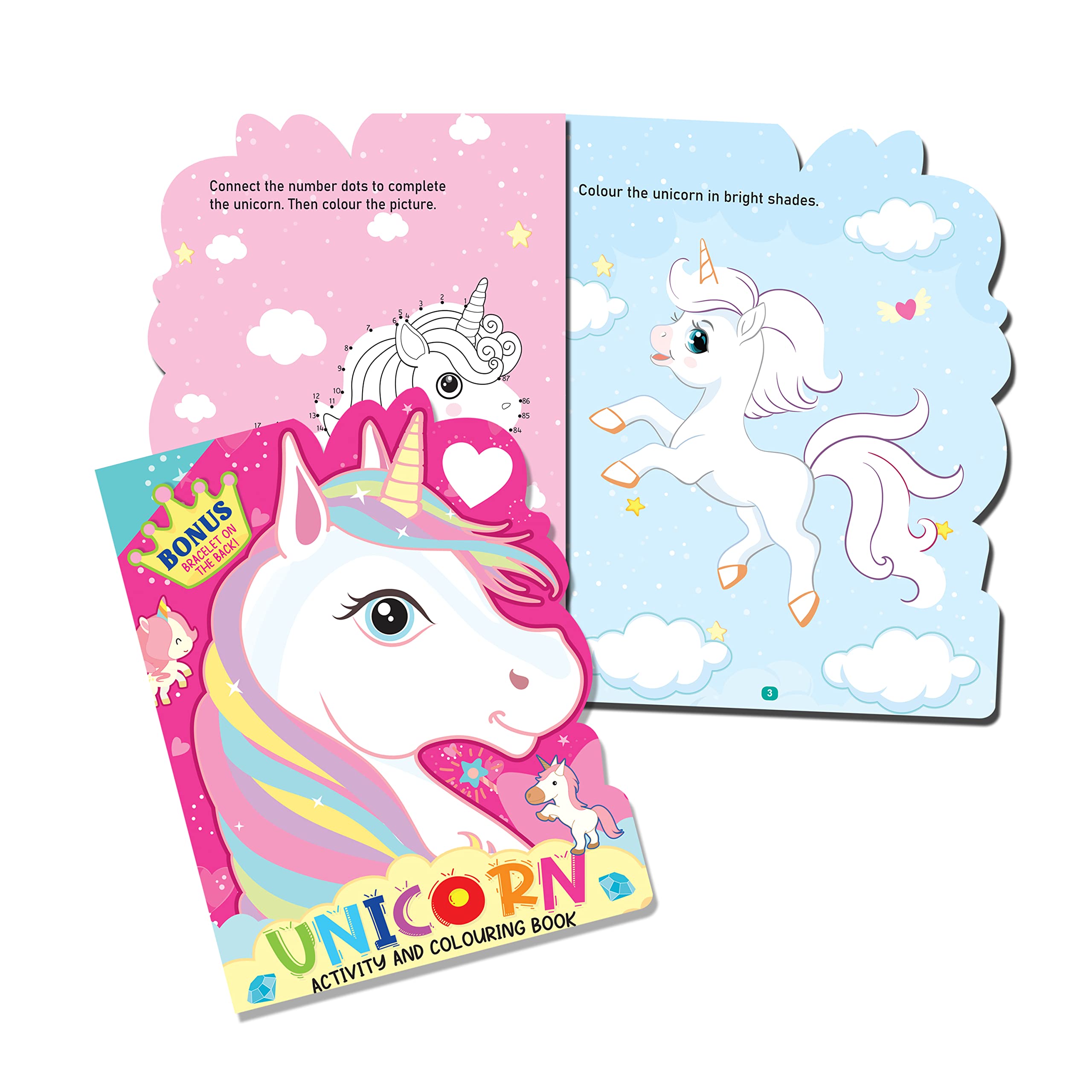 Dreamland Unicorn Activity and Colouring - An Activity Book for Kids Ages 2+